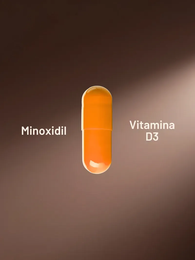 Minoxidil 2.5 mg + Vitamina D3